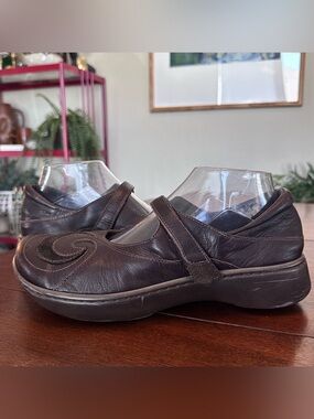 Naot Brown Leather Mary Janes Comfort Shoes | Women's Size EU 41 US 10-10.5